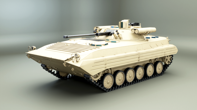 BMP-2M Berezhok Modelo 3D .c4d .max .obj .3ds .fbx .stl .blend