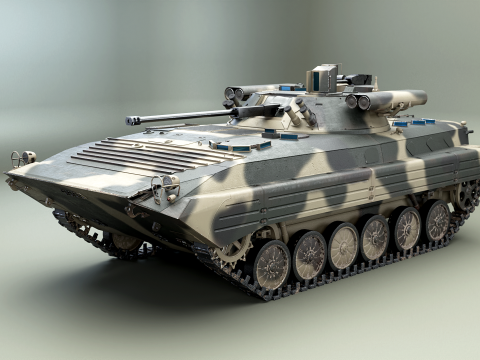 BMP-2M Camuflaje Berezhok Modelo 3D