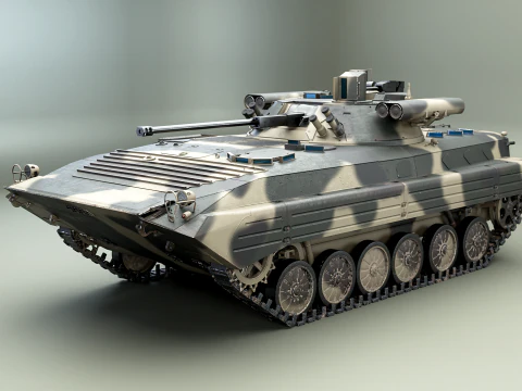 BMP-2M Berezhok Kamuflajı 3D Model