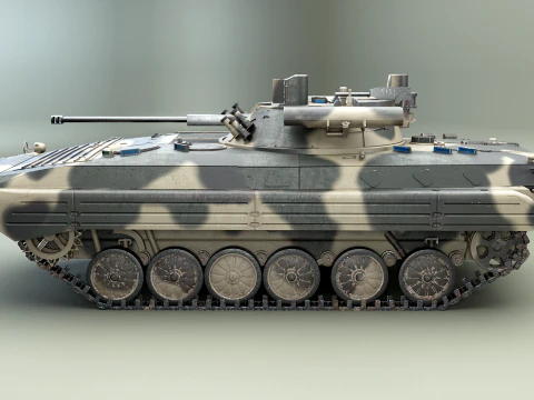 BMP-2M Berezhok Camo 3D Model