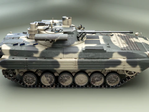 BMP-2M Berezhok Camo 3D Model