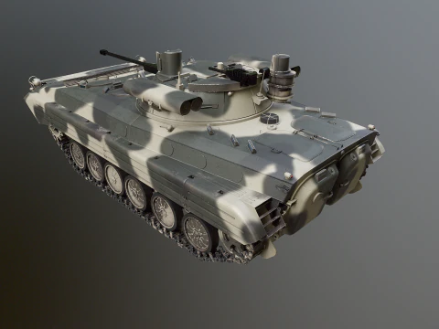 BMP-2M Berezhok Camo 3D Model