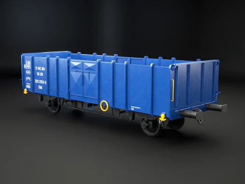 Vagone ferroviario per carbone Ekkl Modello 3D