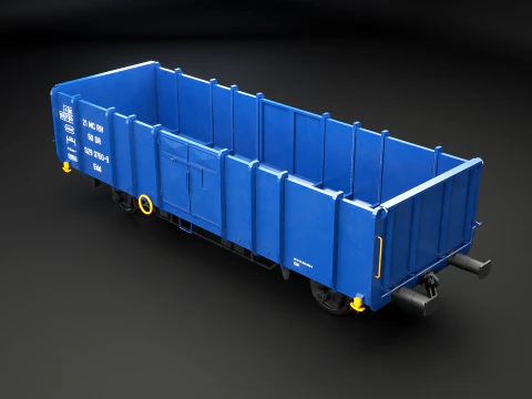 Vagone ferroviario per carbone Ekkl Modello 3D