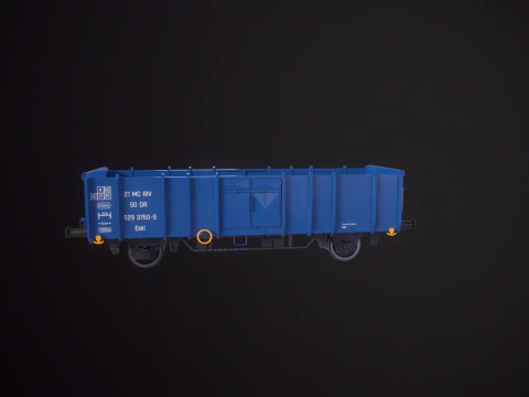 Vagone ferroviario per carbone Ekkl Modello 3D