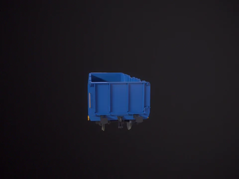 Vagone ferroviario per carbone Ekkl Modello 3D