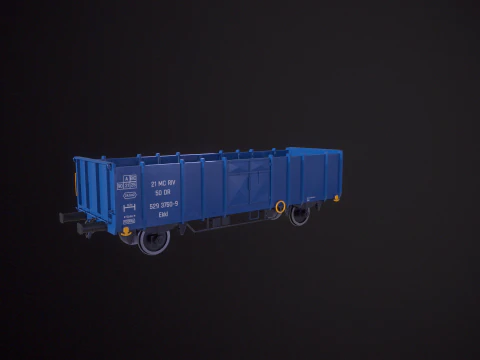 Vagone ferroviario per carbone Ekkl Modello 3D