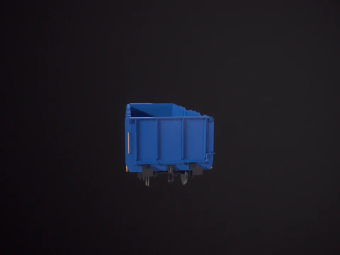 Vagone ferroviario per carbone Ekkl Modello 3D