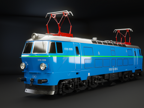 Locomotiva elettrica ET-22 Modello 3D