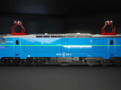 Locomotiva elettrica ET-22 Modello 3D