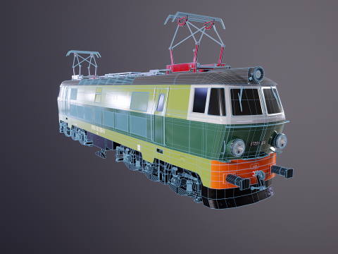 Locomotiva El&eacute;trica ET-22 Verde Modelo 3D