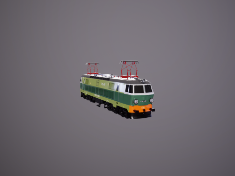 Locomotiva El&eacute;trica ET-22 Verde Modelo 3D