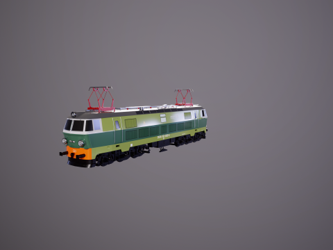 Locomotiva El&eacute;trica ET-22 Verde Modelo 3D