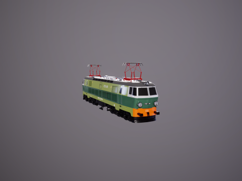 Locomotiva El&eacute;trica ET-22 Verde Modelo 3D
