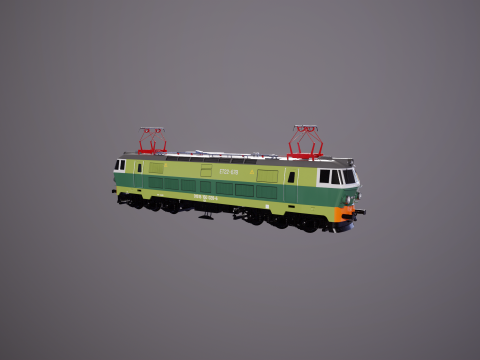 Locomotiva El&eacute;trica ET-22 Verde Modelo 3D