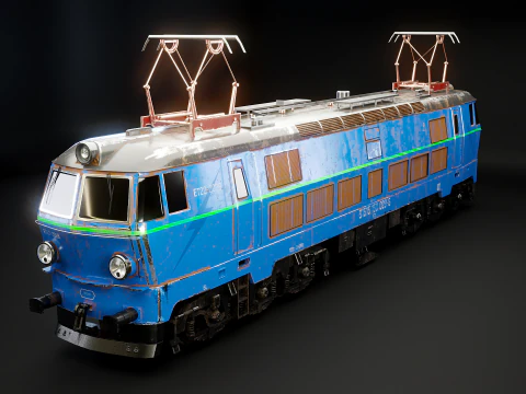 Locomotiva elettrica ET-22 vecchia Modello 3D