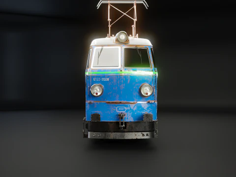 Locomotiva elettrica ET-22 vecchia Modello 3D