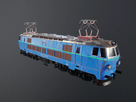 Locomotiva elettrica ET-22 vecchia Modello 3D