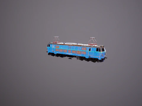 Locomotiva elettrica ET-22 vecchia Modello 3D