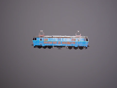 Locomotiva elettrica ET-22 vecchia Modello 3D