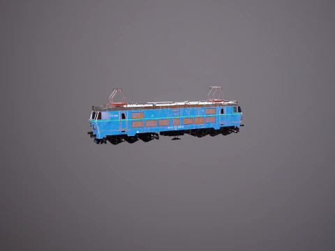 Locomotiva elettrica ET-22 vecchia Modello 3D