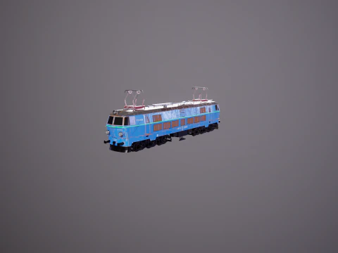Locomotiva elettrica ET-22 vecchia Modello 3D