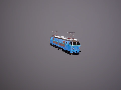 Locomotiva elettrica ET-22 vecchia Modello 3D