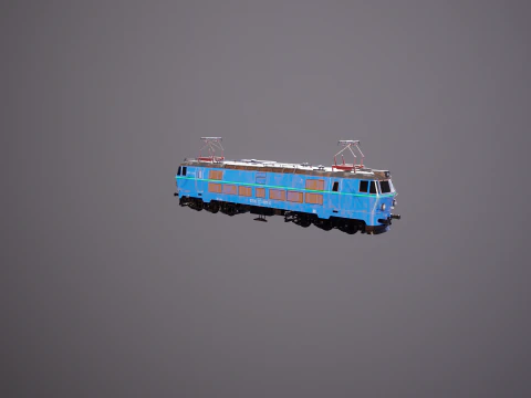 Locomotiva elettrica ET-22 vecchia Modello 3D