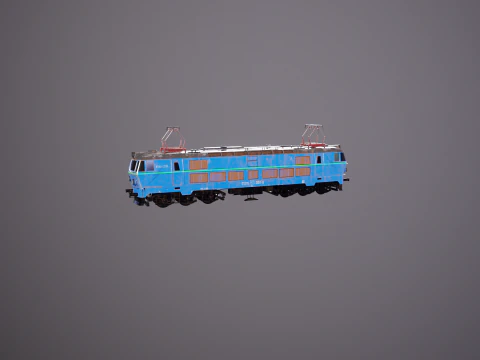 Locomotiva elettrica ET-22 vecchia Modello 3D