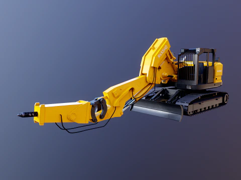 Escavadeira de t&uacute;nel compacta gen&eacute;rica Modelo 3D