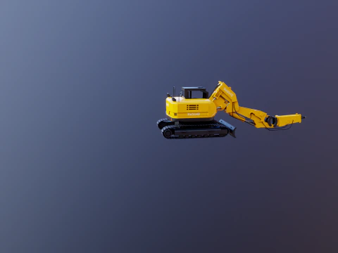 Escavadeira de t&uacute;nel compacta gen&eacute;rica Modelo 3D