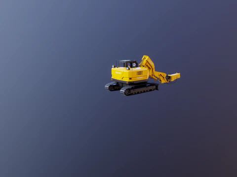 Escavadeira de t&uacute;nel compacta gen&eacute;rica Modelo 3D