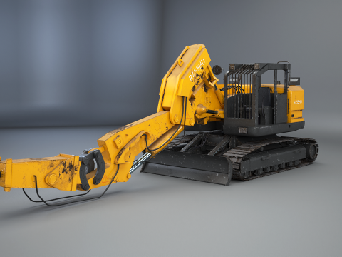 Универсальный подержанный компактный туннельный экскаватор 3D Модель