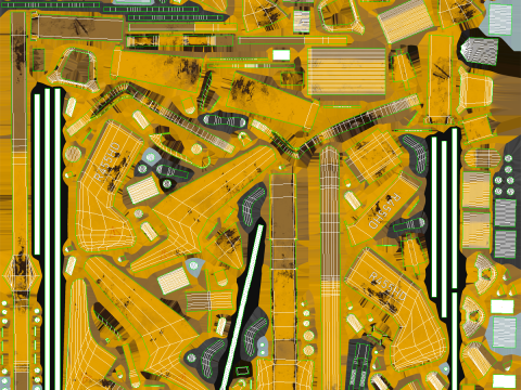 Generic Used Compact Tunnel Excavator 3D Model