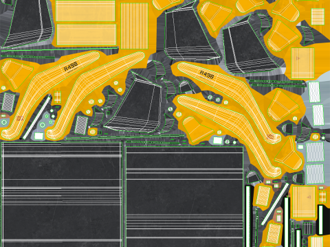 Backhoe Loader Besar Generik Model 3D
