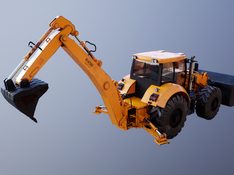 Terna generica di grandi dimensioni usata Modello 3D