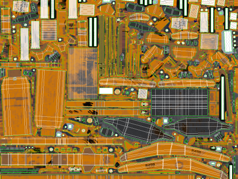 Terna generica di grandi dimensioni usata Modello 3D