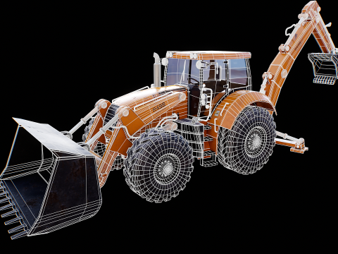 Terna generica di grandi dimensioni usata Modello 3D