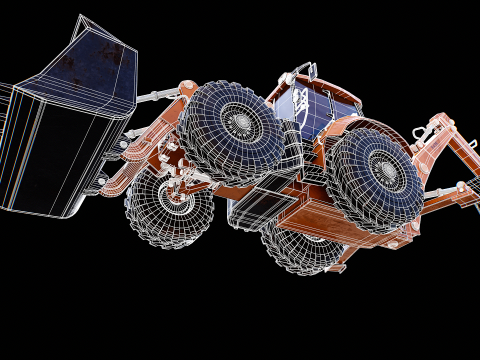 Terna generica di grandi dimensioni usata Modello 3D