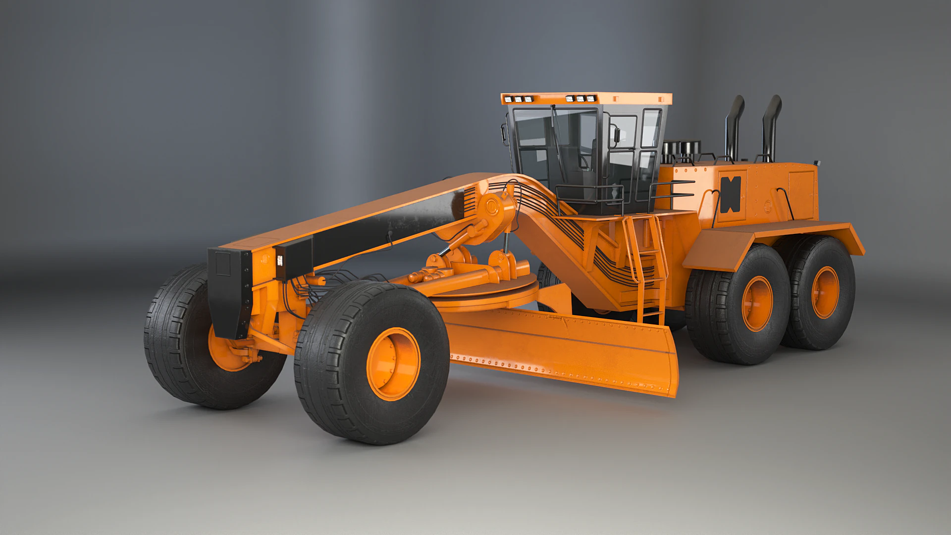 Motolivellatrice generica Modello 3D .c4d .max .obj .3ds .fbx .stl .blend