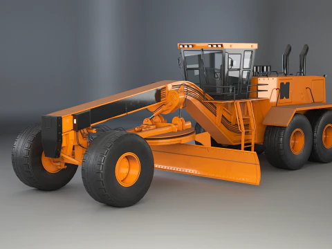 Стандартний автогрейдер 3D Модель