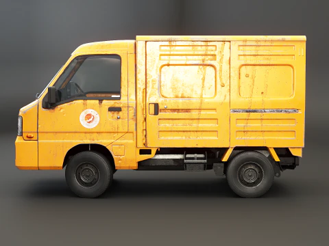 Kei Truck Panel Van 3D Model