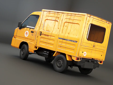 Kei Truck Panel Van 3D Model