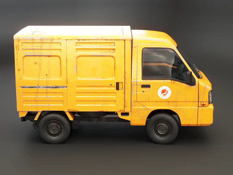 Kei Truck Panel Van 3D Model