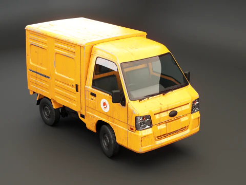 Kei Truck Panel Van 3D Model