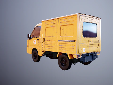 Kei Truck Panel Van 3D Model