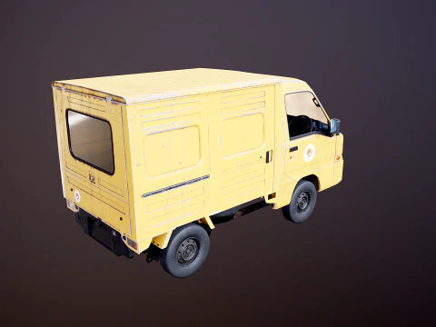 Kei Truck Panel Van 3D Model