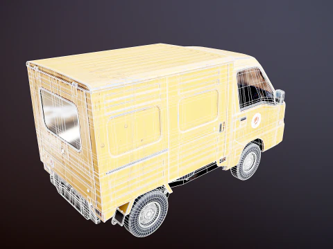 Kei Truck Panel Van 3D Model
