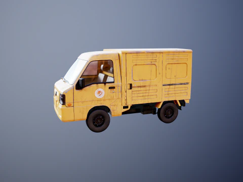 Kei Truck Panel Van 3D Model