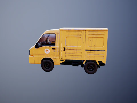 Kei Truck Panel Van 3D Model